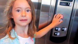 Riding the Train Station Elevator