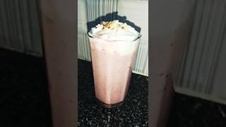 Strawberry milkshake recipe| strawberry milkshake with homemade | # Shorts #Shake recipe In Kannada