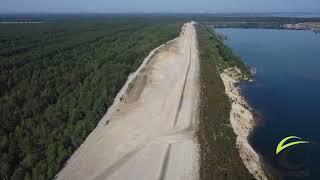 Klinger See 08.06.2024 - Bau des Zulaufgrabens für die Flutung aus der Tranitz