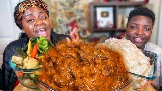 SO YOU THOUGHT THIS WAS A COMPETITION?!| SMOTHERED STEAK| MASHED POTATOES| MUKBANG EATING SHOW!