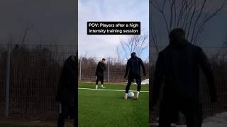 POV: Players after a high intensity training session… #soccer #football #fussball