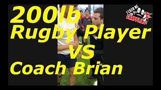 200lb Rugby Player VS Coach Brian!