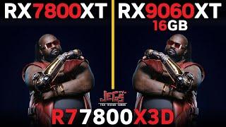 RX 9060 XT vs RX 7800 XT | Ryzen 7 7800x3D | Tested in 15 games