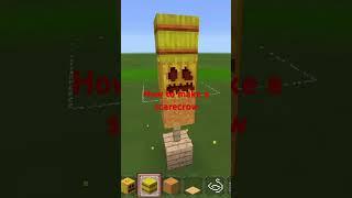 How to make a scarecrow minecraft build hack