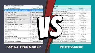 RootsMagic VS Family Tree Maker: Best Place Name Clean Up Tool