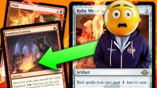 FAITHLESS LOOTING IGNITES RUBY STORM Modern Past in Flames Combo | Magic: The Gathering MTG