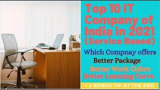 Top 10 Service Based Company in India || Top 10 IT companies in India to Join in 2021