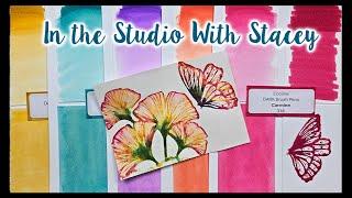 In the Studio with Stacey where Fine Art and Papercrafting come together!  Ecoline Markers Class #1