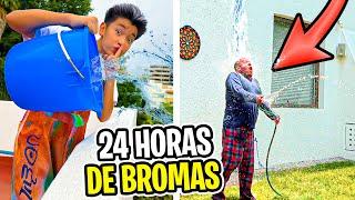 24 HORAS DE BROMAS A MIS HERMANOS *picu llora*