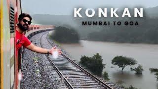 क्या Mumbai डूब जाएगा Monsoon Magic Mandovi  Express Train Journey From Mumbai to Goa | Konkan