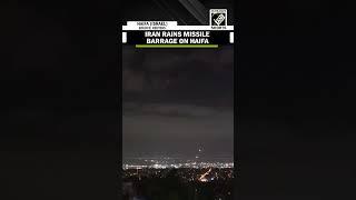 Explosion & fire seen in parts of Israel as Iran rains missile barrage on Haifa | Israel vs Iran