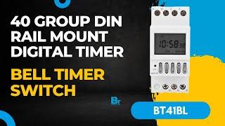 BT41BL 40Group Din Rail Mount Digital Timer Switch