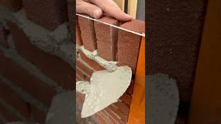 Bricklaying FAKE joints #asmr #construction #bricklayer