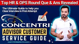 Concentrix Interview Questions and Answers | HR & Ops Round Question and Answers Revealed