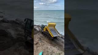 Terramac RT14R working along Lake Michigan