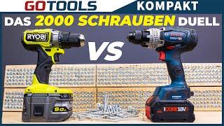 Heißes Duell: Ryobi Akku vs. Bosch ProCore unter Extrembelastung