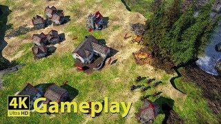 Bannermen - 4K GAMEPLAY [Medieval Real Time Strategy Game]