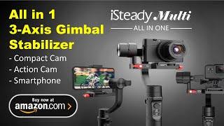 3-Axis Gimbal Stabilizer for Compact Cameras/Action Camera/Smartphone - Hohem All in 1 buy on Amazon