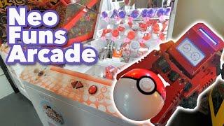 Robot Pokemon arcade game and Pokemon claw machines at NeoFuns arcade!