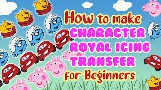 How to Make Character Royal Icing Transfer for Beginners