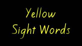 Yellow Sight Words (NZ)