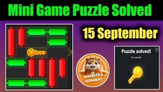 Key 58! | 15 September How to Solve Mini Game PUZZLE in Hamster Kombat (100% SOLVED!)