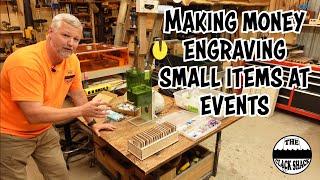 Making money engraving small items at events