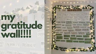 DIY gratitude wall! + small chat about gratitude :)