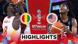 Guinea  vs USA  | Highlights | FIBA U17 Basketball World Cup 2024