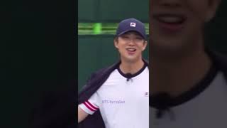 BTS V and Jin sports  playing tennis #btsarmy #v #kimtaehyung #taehyung #btsfantasea #kpop #shorts