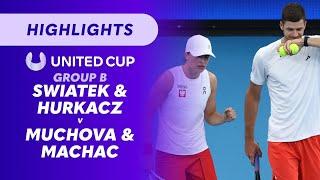 Iga Świątek & Hubert Hurkacz (POL) v Karolína Muchová & Tomáš Macháč (CZE) - United Cup Highlights