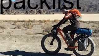 Fatbike Touring Southwestern USA - Packlist