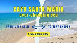 Ever-changing sea in Cayo Santa Maria, Cuba