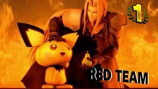 Smash Bros Ultimate / Sephiroth and Pichu victory screen