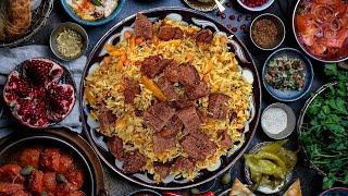 Wedding pilaf | detailed recipe | #uzbekpilaf #outdoorcooking #pilaf #uzbekcuisine