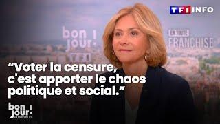 "Voter la censure, c'est apporter le chaos politique et social" Valérie Pécresse｜TF1 INFO