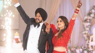 BRIDE & GROOM DANCE | PUNJABI WEDDING RECEPTION PERFORMANCE | HARNEET & RUPINDER | BRAMPTON, CANADA