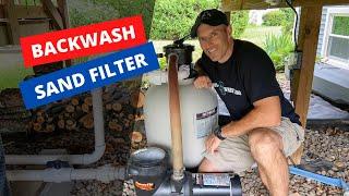 How to backwash  a sand filter on your pool