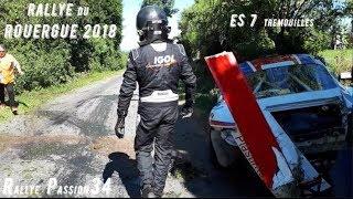 Rallye du Rouergue 2018 es 7 RP34  crash Porsche Rouillard