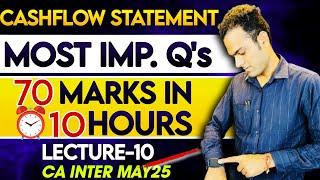 5 MOST EXPECTED Cash Flow Questions In CA Exams | CA Inter may 25 | CA Sandeep sharma |