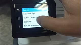 HP LaserJet Pro MFP M428 cold reset