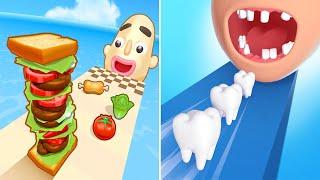 Sandwich Runner VS Smile Rush Android iOS Gameplay #4