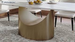 New Dining Table Elevates Your Dining Experience! - POVISON #povisonfurniture