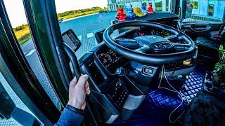 ASMR  POV Truck Driving Scania R500 | Danmarkk DHL Load To Netherlands China Goods | 4k HD |