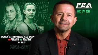 Dorin Damir about the TITLE fight . Funda Alkayis vs Hasmik Asatryan.