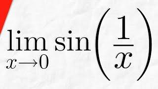 Limit of sin(1/x) as x approaches 0 Does Not Exist | Calculus 1 Exercises