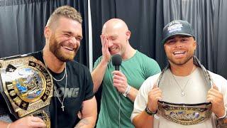 The Most Chaotic AEW Interview Ever - The Gunns Vs. Simon Miller!