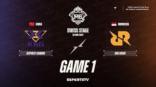 KeepBest Gaming vs RRQ Hoshi GAME 1 M6 World Championship | RRQ vs KBG ESPORTSTV