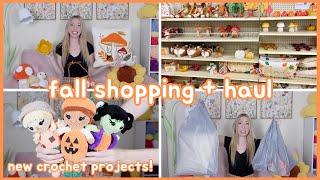 Crochet Vlog | Fall Shopping at Michaels + Haul / New Crochet Makes!