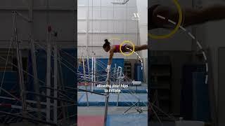 Simone Biles Up Close and Flawless ‍️ #gymnastics #goat #simonebiles #aura